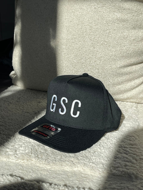 "GSC" Trucker Hat in Black